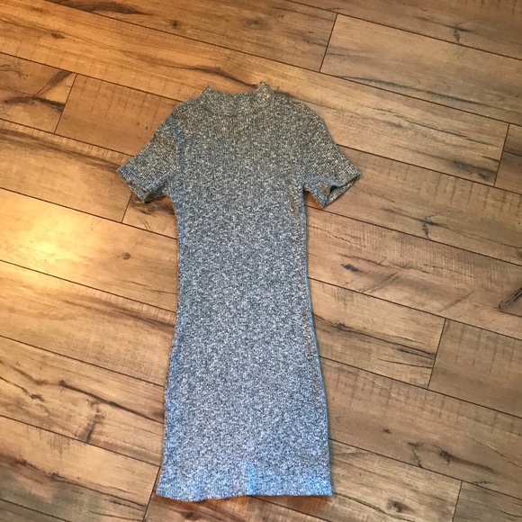 Forever 21 size small gray ribbed dress - Picture 2 of 4